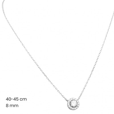 Stříbrný řetízek+přívěsek 40122601