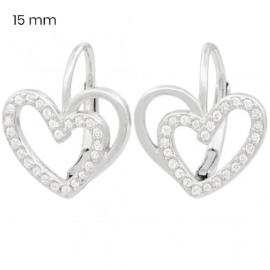 Stříbrné náušnice 40213101