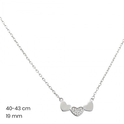 Stříbrný řetízek+přívěsek 40144601