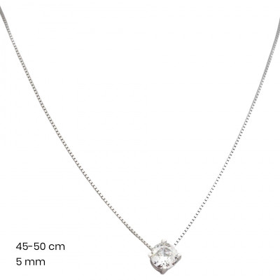 Stříbrný řetízek+přívěsek 40080001