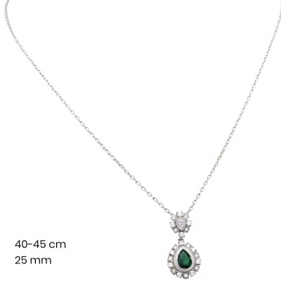 Stříbrný řetízek+přívěsek 40119101