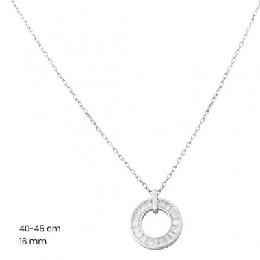 Stříbrný řetízek+přívěsek 40222501