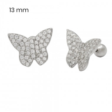 Stříbrné náušnice 40092201