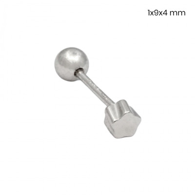 Stříbrný piercing do ucha 40084001