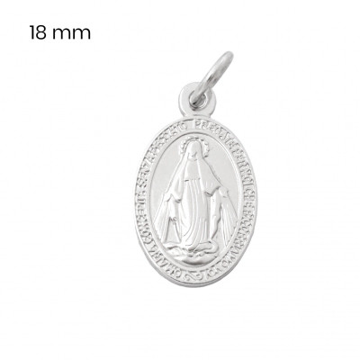 Unisex stříbrný přívěsek bez kamínku, rhodiovaný – 40131801