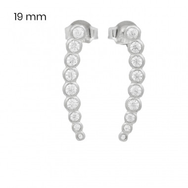 Stříbrné náušnice 40101701