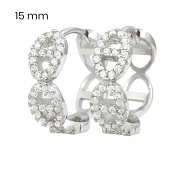 Stříbrné náušnice 40097401