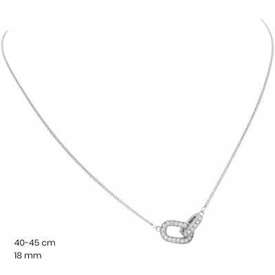 Stříbrný řetízek+přívěsek 40239501