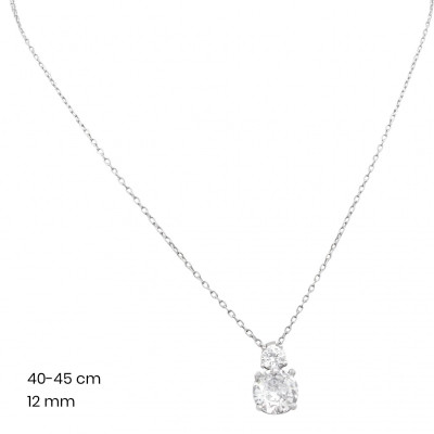 Stříbrný řetízek+přívěsek 40249201