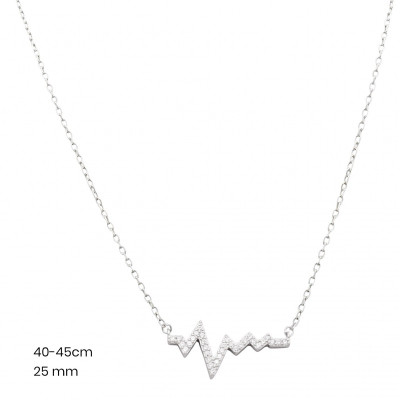 Stříbrný řetízek+přívěsek 40224201