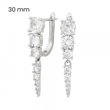 Stříbrné náušnice 40099301