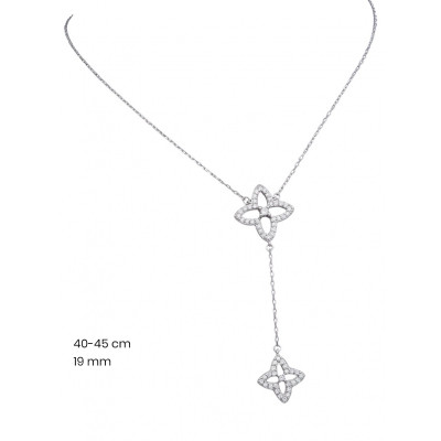 Stříbrný řetízek+přívěsek 40151701