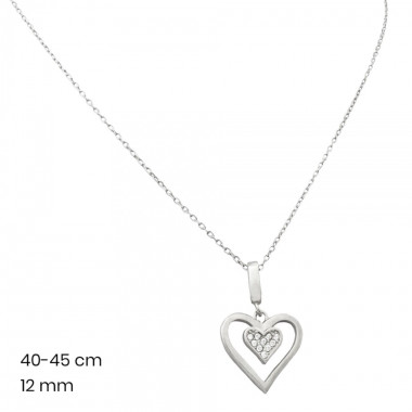 Stříbrný řetízek+přívěsek 40149801