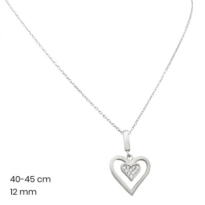 Stříbrný řetízek+přívěsek 40149801