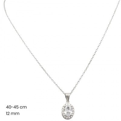 Stříbrný řetízek+přívěsek 40095501