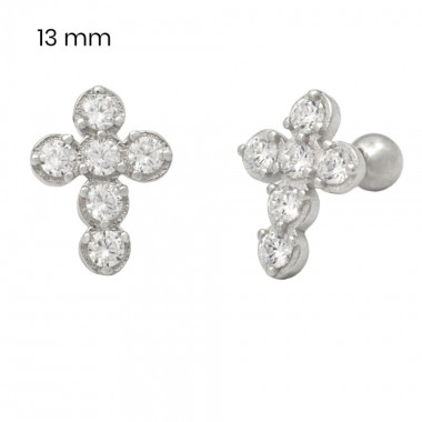 Stříbrné náušnice 40092801