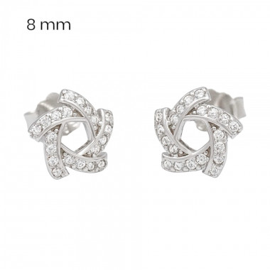Stříbrné náušnice 40062501