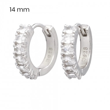 Stříbrné náušnice 40065101