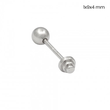 Stříbrný piercing do ucha 40083801