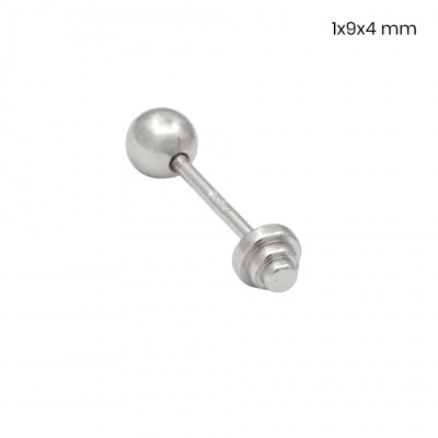 Stříbrný piercing do ucha 40083801