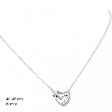 Stříbrný řetízek+přívěsek 40248701