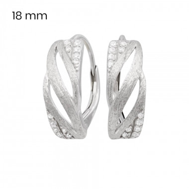 Stříbrné náušnice 40161101