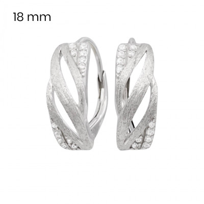 Stříbrné náušnice 40161101