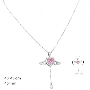 Stříbrný řetízek+přívěsek 40118302