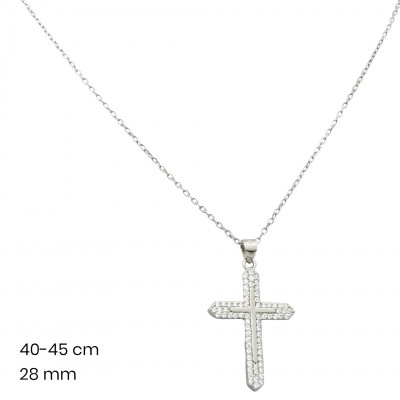 Stříbrný řetízek+přívěsek 40044101