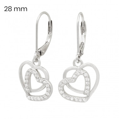 Stříbrné náušnice 40208601