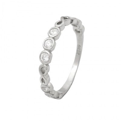 Stříbrný prsten 401138