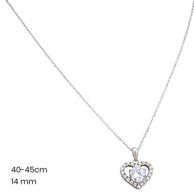 Stříbrný řetízek+přívěsek 40037901