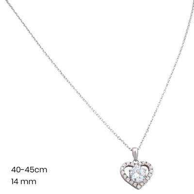 Stříbrný řetízek+přívěsek 40037901