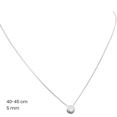 Stříbrný řetízek+přívěsek 40132601