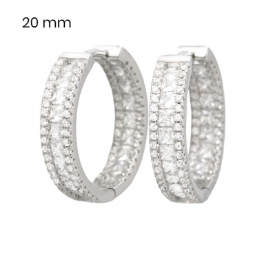 Stříbrné náušnice 40065301