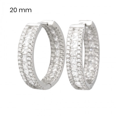 Stříbrné náušnice 40065301