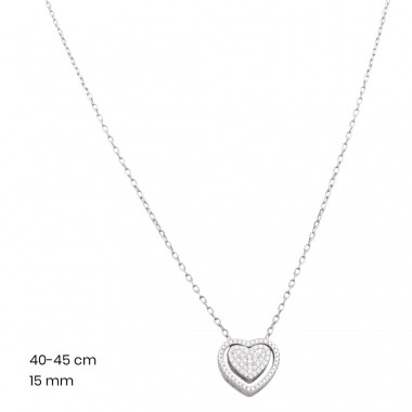 Stříbrný řetízek+přívěsek 40177501