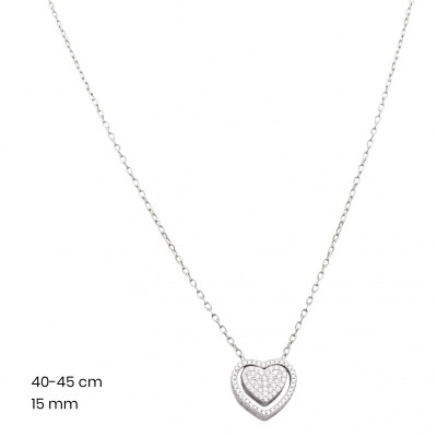 Stříbrný řetízek+přívěsek 40177501