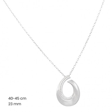 Stříbrný řetízek+přívěsek 40199601