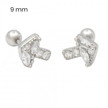 Stříbrné náušnice 40091001