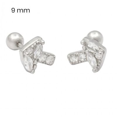 Stříbrné náušnice 40091001