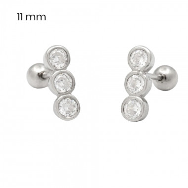 Stříbrné náušnice 40088801