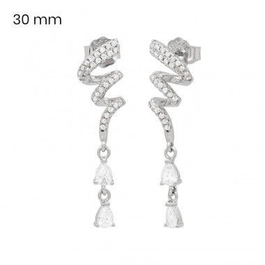 Stříbrné náušnice 40201701