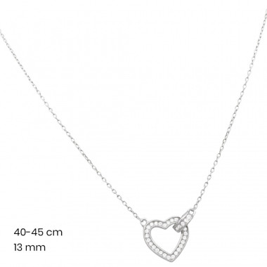 Stříbrný řetízek+přívěsek 40123701