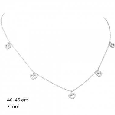 Stříbrný řetízek+přívěsek 40103501