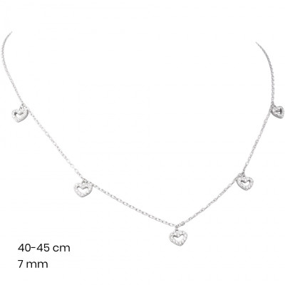 Stříbrný řetízek+přívěsek 40103501