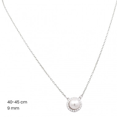 Stříbrný řetízek+přívěsek 40157601