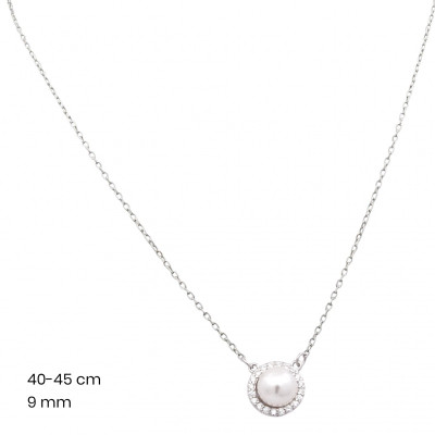 Stříbrný řetízek+přívěsek 40157601