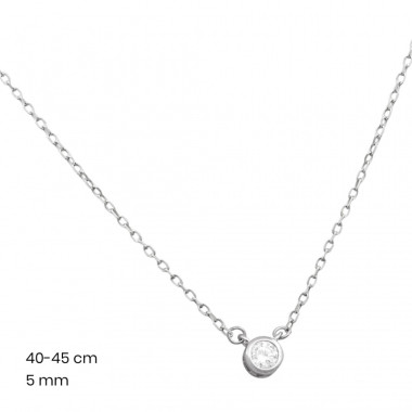Stříbrný řetízek+přívěsek 40159501