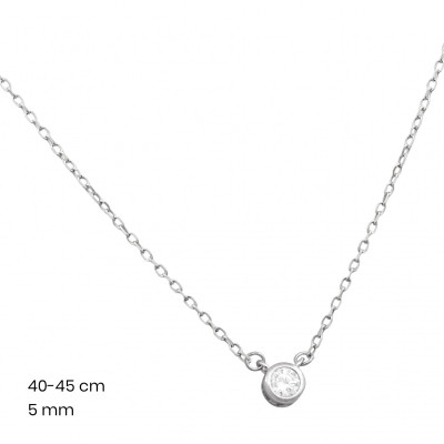 Stříbrný řetízek+přívěsek 40159501